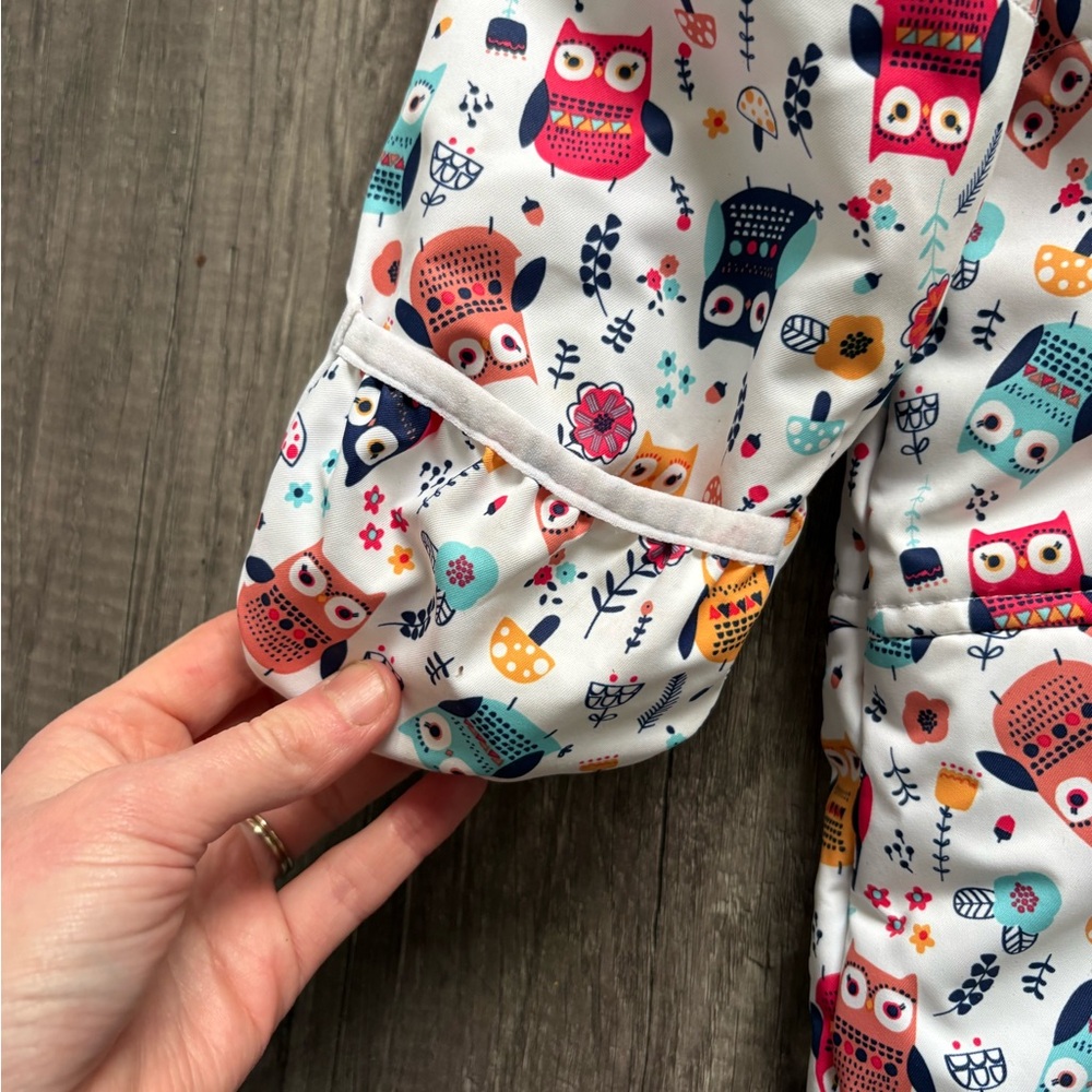 Roxy Multicolor Owl Print Kids Footie - Picture 4 of 6